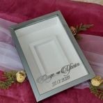 Verda Çerçeve Yeni Model 25X35 Cm Füme Isimli Fotoğraf Alanlı Model Tasarım Gül Kutusu Anı Çerçevesi!