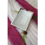 Verda Çerçeve Yeni Model 25X35 Cm Gümüş Renkli Yatay Fotoğraf Alanlı Model Tasarım Gül Kutusu Anı Çerçevesi!