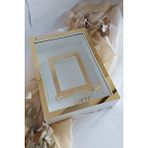 Verda Çerçeve Yeni Model Ledsiz 25X35 Cm Gold-Beyaz Fotoğraf Alanlı Model Tasarım Gül Kutusu Anı Çerçevesi!