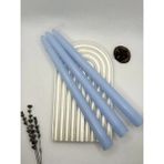 Verda Desing Dekoratif Pastel Bebek Mavisi Şamdan Mumu 3 Lü Set - 1
