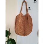 Verda Desing Kadınlar İçin Hasır Büyük Boy El Örgüsü Plaj Çantası 50x50 cm Ergonomik Tasarım - 50x50 Askı 45 cm