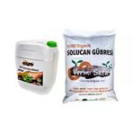 Vermisafa %100 Organik Solucan Gübresi 20 KG Katı + 20 L Sıvı