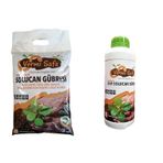 Vermisafa Organik Solucan Gübresi 3 KG Katı + 1 L Sıvı