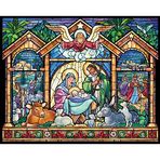 Vermont Christmas Cam Sanatı beşik Jigsaw yapboz 1000 parça