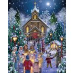 VERMONT Christmas Mitternachtsmesse Jigsaw yapboz 1000 parça