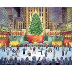 Vermont Christmas Rockefeller Center Jigsaw yapboz Puzzle 1000 parça