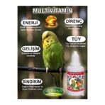 VERMX-TR DOĞAL HAYVAN SAĞLIĞI ÜRÜNLERİ Provit Tüm Kuşlar için Multi Vitamin Gelişim Tüy Muhabbet Kuşu Kanarya Papağan