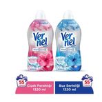Vernel Max Konsantre Çamaşır Yumuşatıcısı 2 X 1320 ml Çiçek Ferahlığı Buz Serinliği