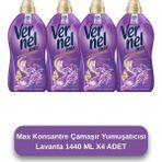 Vernel Max Konsantre Taze Lavanta 5,76 lt 4'lü Set Uzun Süreli Ferahlık ve Yumuşatıcı Etkisi
