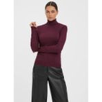 Vero Moda Balıkçı Yaka Dar Bordo Kadın Kazak Vmırıs Ls Rollneck Pullover Ga Noos