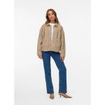 Vero Moda Ekru Kadın Ceket Vmjamıe Ls Corduroy Shacket Mıx Noo - XL - Krem