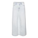 VERO MODA Kadın VMANNET MR WIDE JEANS GU3207 Jean Açık Mavi Denim 25/32