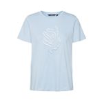 VERO MODA Kadın VMFRANCIS SEA SS TOP BOX JRS POP3 Tişört Mavi XS
