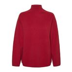 VERO MODA Kadın Vmgold Ls Highneck Pinstripe Kazak Ga Örgü Kazak, Salsa, L