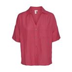 VERO MODA Kadın VMKARLA 2/4 SHIRT WVN BTQ Gömlek Pembe S