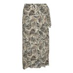VERO MODA Kadın VMKARMYN HW 7/8 WRAP SKIRT VMA Uzun Etek Krem S