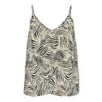 VERO MODA Kadın VMKARMYN SHORT SINGLET TOP VMA Tişört Krem S