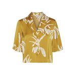 VERO MODA Kadın VMKEILA SS CROPPED SHIRT VMA Gömlek Kahve M