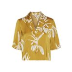 VERO MODA Kadın VMKEILA SS CROPPED SHIRT VMA Gömlek Kahve XS