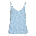 VERO MODA Kadın%VMEASY JOY V-NECK SINGLET WVN GA Tişört Mavi S