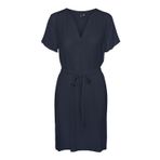 Vero Moda Lacivert Kadın Kısa Elbise VMGABBI SS SHORT DRESS WVN GA