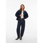 Vero Moda Lacivert Kadın Standart Fit Ceket Vmnovıe Ls Denım Barn Jacket SI346 - İndigo