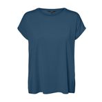 Vero Moda Vmava Plain Ss Top Gajrs Noos Mavi Kadın T-Shirt