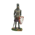 Veronese Aslan Motifli Kurşun Asker Şovalye Figürü 10CM