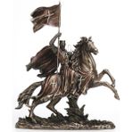 Veronese Atlı Haçlı Şovalye Figürü 37CM