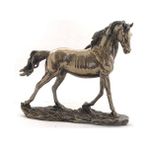 Veronese Bronz Renk At Figürü 27 cm