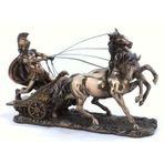 Veronese Collection Atlı Araba Roma Savaşçı Figürü 28CM