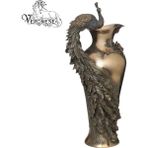Veronese Collection Tavus Kuşu Figürlü Obje Vazo 50CM