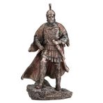 Veronese Design 9 5/8 inç Kartaca General Hannibal Barca Soğuk Döküm Reçine Bronz Kaplama Savaşçı Heykel