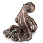 Veronese Design Antik Bronz Kaplama Ahtapot Cep Telefonu Tutucu Kraken Heykeli