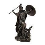 Veronese Design Athena Yunan bilgelik Tanrıçası & Savaş atma Javelin, bronz Finish heykel