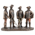 Veronese Design Silahşörler Hepsi Bir Arada Bronz Bitmiş Heykel
