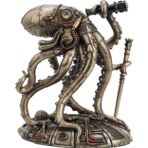 Veronese Design Steampunk Uzaylı Ahtapot Heykeli Heykel Serisi 7