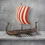 Veronese Design Yelkenli Viking Gemisi Figürü 33cm