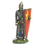Veronese Kurşun Asker Savaşçı Aslan Motifli Kalkan 11cm
