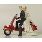 Veronese Serisi- Gelin Damat Motorsıklete Biniyor-15*18*8,5 Cm.