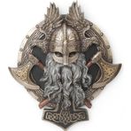 Veronese Serisi- Mitoloji & Tarih-vıkıng Ikız Balta Valhalla Duvar-23*5*27 Cm.