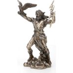 Veronese Şimşek Tutan Mitolojik Zeus Figürü 21 cm