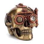 Veronese Steam Punk Mekanik Kuru Kafa Figür 17CM