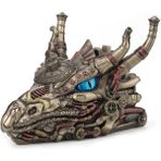 Veronese Steampunk Kapaklı Ejderha Figürü Kutu 23CM