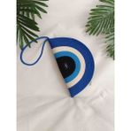 Veronica Art Nazar Boncuğu Clutch El Çantası - 003-Lacivert
