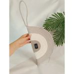 Veronica Art Renkli Clutch El Çantası Bej