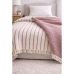 Veronica Line 8 Kat Tek Kişilik Müslin Çift Yönlü Yatak Örtüsü + Yastık Kılıfı Set 170X230 Organik %100 Pamuklu - 170 x 230 cm
