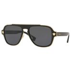 Versace 0VE2199 100281 S56 Erkek Güneş Gözlüğü - Siyah