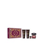 Versace Crystal Noir Edp 90 Ml Parfüm + Duş Jeli 100 Ml + Vücut Losyonu 100 Ml + Miniyatür Kadın Parfüm Seti - Bordo