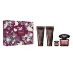 Versace Crystal Noır Pour Femme 4 Lü Set 90Ml E D Parfüm+5Ml Edp+100Ml Body Lotıon+100Ml Shower Gel
